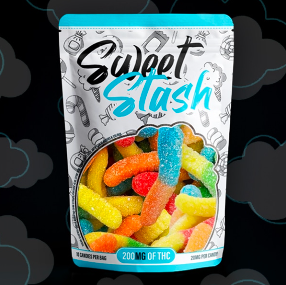 Sour Worms Candy Edible