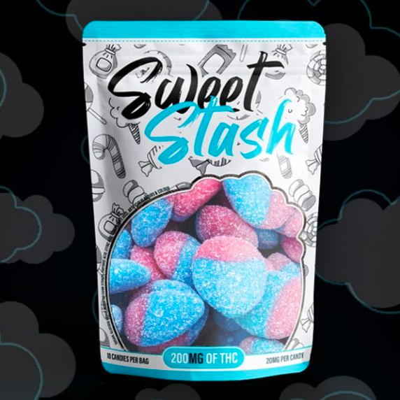 Sour Blue Raspberry Candy Edible